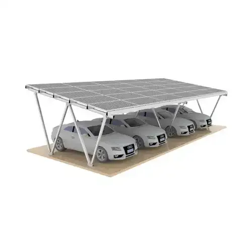 Aluminum Waterproof W Type Solar Carport Mounting