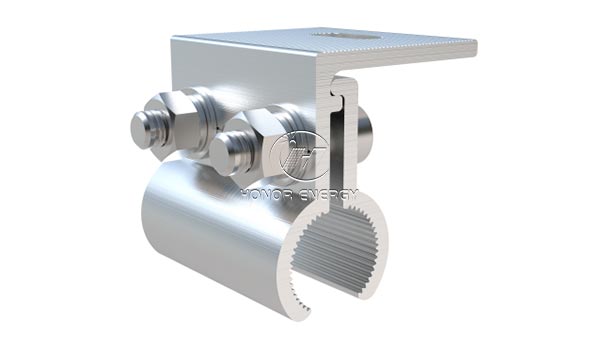 Solar roof kliplok mount