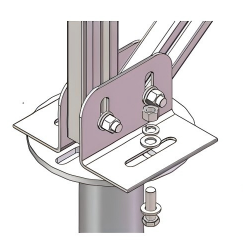Double Hole Solar Steel Mount Base