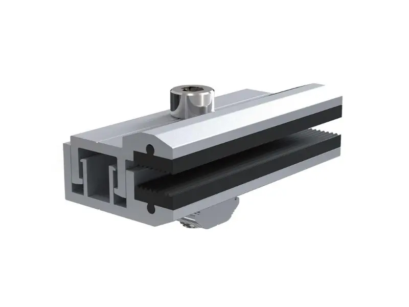 solar mounting component thin-film end clamp