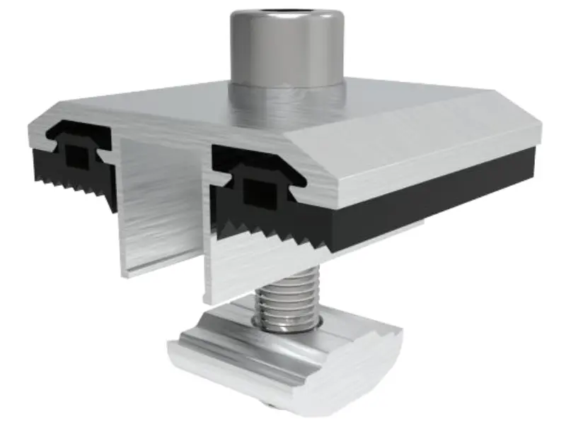 Aluminum thin film mid clamp